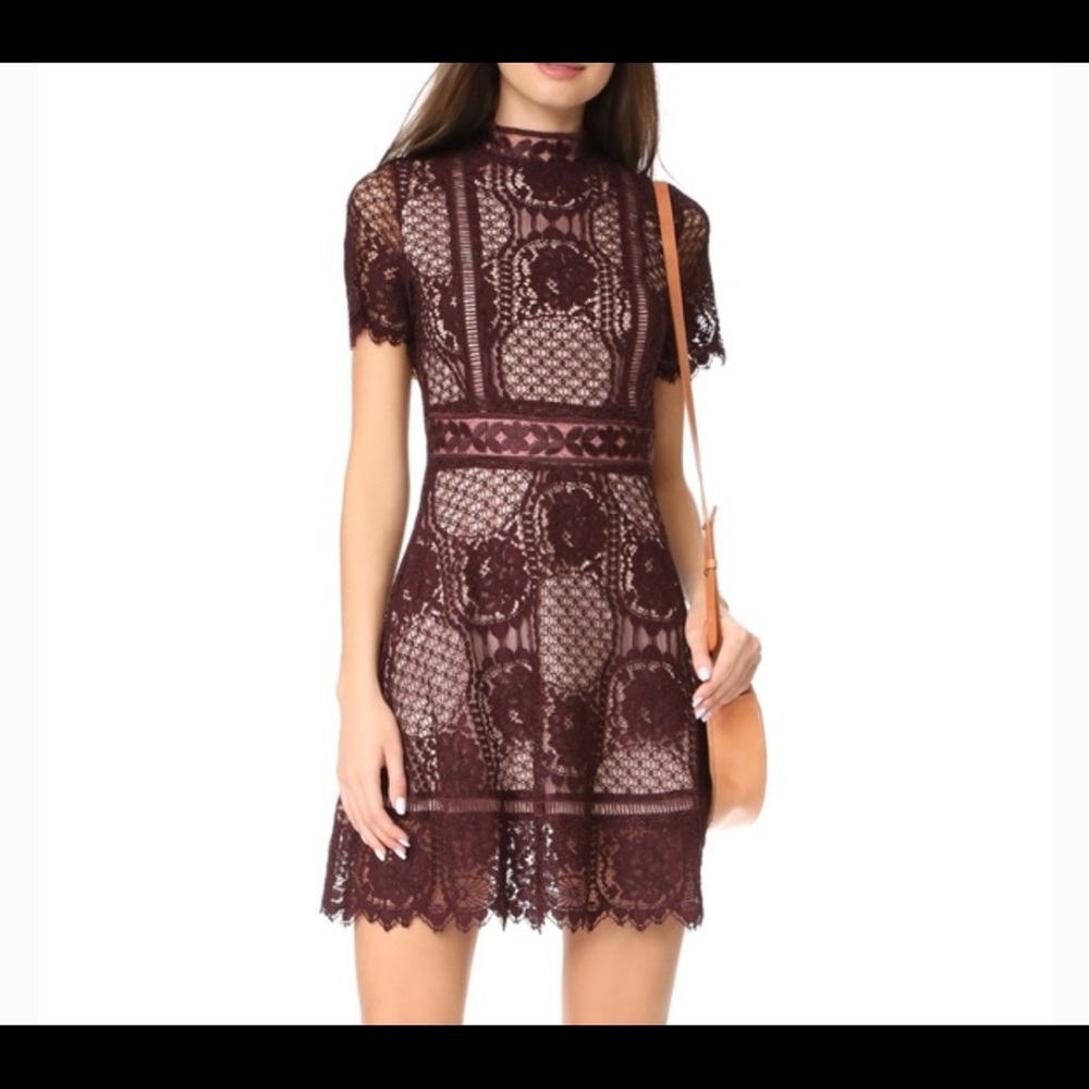 BB Dakota Aria Lace Short Sleeve dress